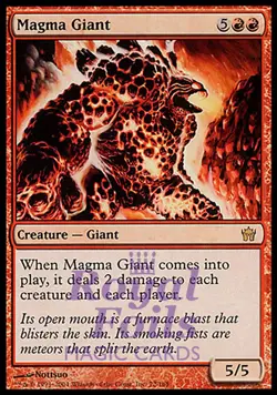 Magma Giant 1x FOIL 5DN MTG 5th Fifth Dawn Rare MINT red - Image 1