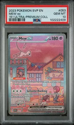 2023 POKEMON SVP EN-SV BLACK STAR PROMO 151 ULTRA-PREM COLL #053 MEW EX PSA 10 - Image 1
