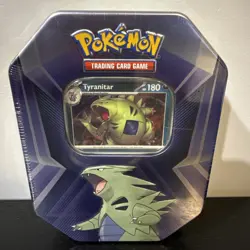 Pokemon TCG: Tyranitar Triple Whammy Collectors Tin - Factory Sealed - Image 1