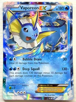 Vaporeon EX Generations 24/83 Ultra Rare Holo LP/NM Pokemon TCG - Image 1