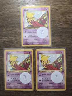 Abra #49 1st Edition Team Rocket LP (SINGLE CARD) - Image 1