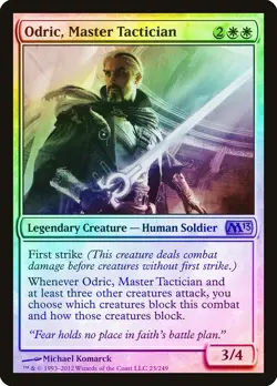 Odric, Master Tactician FOIL Magic 2013 / M13 PLD White Rare CARD ABUGames - Image 1