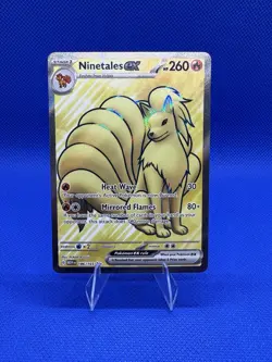 Pokemon TCG Ninetails EX Full Art Scarlet & Violet 151 Card 186/165 Rare Holo NM - Image 1