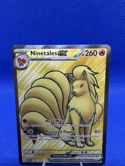 Pokemon TCG Ninetails EX Full Art Scarlet & Violet 151 Card 186/165 Rare Holo NM - Image 3
