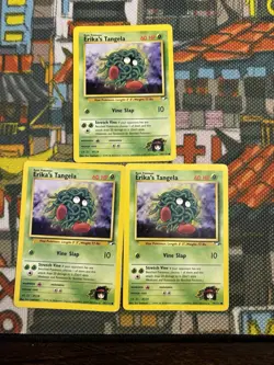 ERIKA’S TANGELA 79/132 Gym Heroes VINTAGE WOTC Pokemon Card (x3) - Set Of 3 🔥💎 - Image 1