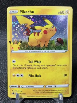 Pikachu SWSH039 NM Cosmos McDonalds 25th Promo Near Mint Foil Pokemon Card - Image 1