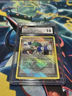 CGC 10 Roseanne's Research Crosshatch Holo 125/132 Pokemon League 2010 Pokemon - Image 1