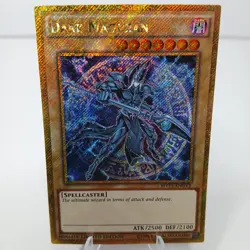 Yugioh Dark Magician MVP1-ENGV3 Limited Edition Gold Holo Secret Rare Gem Mint - Image 1