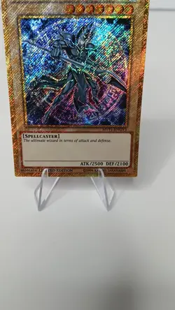 Yugioh Dark Magician MVP1-ENGV3 Limited Edition Gold Holo Secret Rare Gem Mint - Image 2