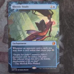 Magic: The Gathering Rhystic Study 25 Mythic Blue Enchantment Wilds Eldraine Re… - Image 1