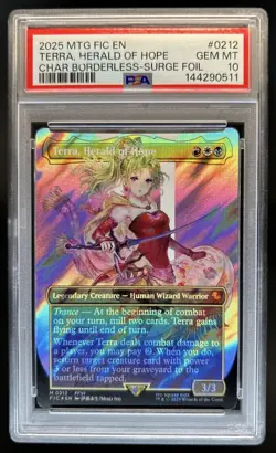 2025 Magic MTG Final Fantasy Terra Herald of Hope Commander Foil #212 PSA 10 - Image 1