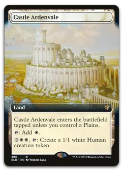 Castle Ardenvale (Extended Art) #386 (NM) Throne of Eldraine ELD Magic MTG - Image 1