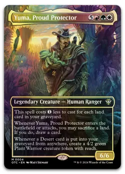 Yuma, Proud Protector (Borderless) #4 (Foil) (NM) Thunder Junction OTC Magic MTG - Image 1