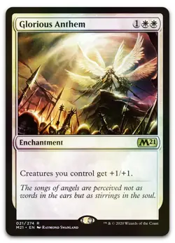 Glorious Anthem #21 (Foil) (NM) Core Set 2021 M21 Magic MTG - Image 1