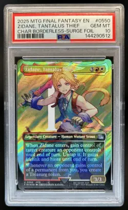 2025 Magic MTG Final Fantasy Zidane Tantalus Thief BL SF Surge Foil #0550 PSA 10 - Image 1