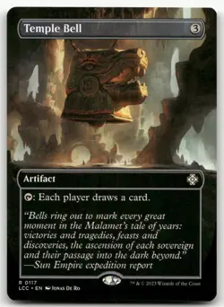Temple Bell (Borderless) #117 (NM) Lost Caverns of Ixalan LCC Magic MTG - Image 1