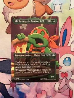 Michelangelo, Mutant BFF - Borderless 0198 Non-Foil - TMNT - MTG - Image 1