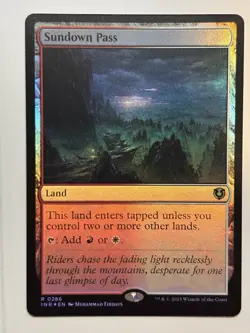 Sundown Pass Innistrad Remastered Foil dual land - Mtg - Image 1