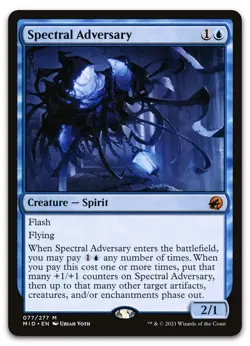 Spectral Adversary #77 (NM) Midnight Hunt MID Magic MTG - Image 1