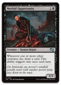Morbid Opportunist #464 (NM) Foundations Jumpstart J25 Magic MTG - Image 1