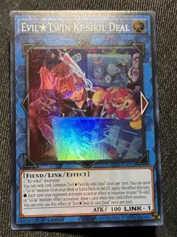 Yugioh Asian English Evil Twin Ki-Sikil Deal ALIN-AE052 SE Original - Image 1