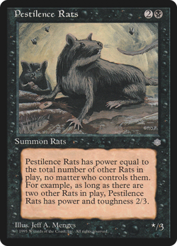 Pestilence Rats (MP) Ice Age ICE Magic MTG - Image 1