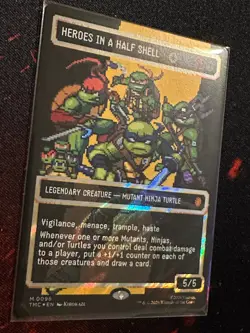 MTG Heroes in a Half Shell #0096 Borderless Surge Foil M Pixel Art TMNT NM - Image 4