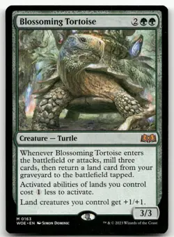 Blossoming Tortoise #163 (NM) Wilds of Eldraine WOE Magic MTG - Image 1