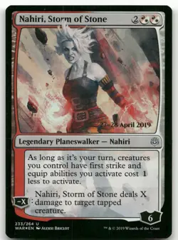 Nahiri, Storm of Stone #233 (Foil) (NM) War of the Spark WAR Magic MTG - Image 1