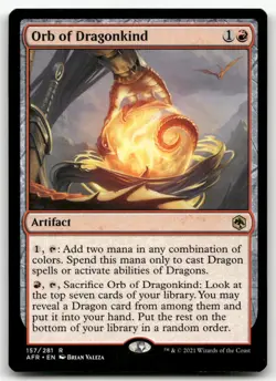 Orb of Dragonkind #157 (NM) Forgotten Realms AFR Magic MTG - Image 1