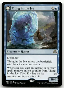 Thing in the Ice #92 (NM) Shadows over Innistrad SOI Magic MTG - Image 1