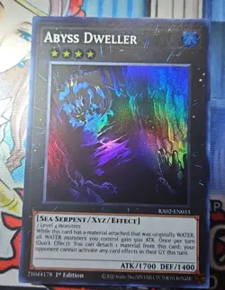 Abyss Dweller RA02-EN033 Super Rare Yugioh 1st Edition NM - Image 1