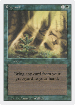 Regrowth (MP) Revised Edition 3ED Magic MTG - Image 1