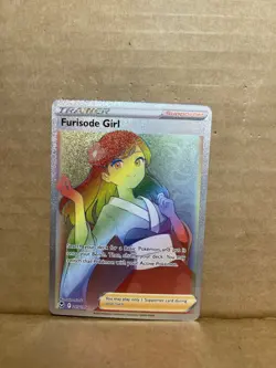 Furisode Girl 205/195 Holo Rainbow Secret Rare Silver Tempest Pokemon Card - Image 1