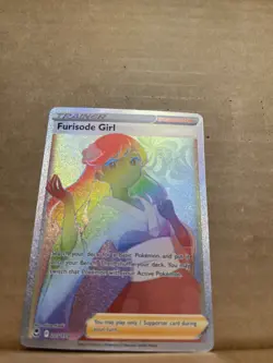 Furisode Girl 205/195 Holo Rainbow Secret Rare Silver Tempest Pokemon Card - Image 2