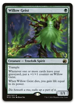 Willow Geist #207 (NM) Midnight Hunt MID Magic MTG - Image 1