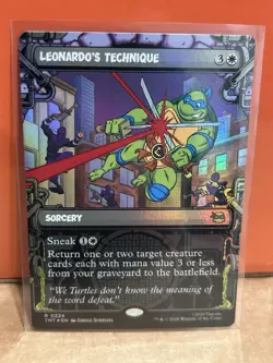 Leonardo's Technique (Showcase) Teenage Mutant Ninja Turtles Foil 0224 - Image 1