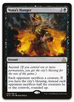 Vona's Hunger #90 (NM) Rivals of Ixalan RIX Magic MTG - Image 1