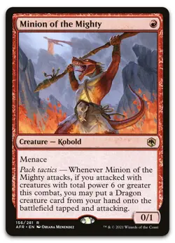 Minion of the Mighty #156 (NM) Forgotten Realms AFR Magic MTG - Image 1