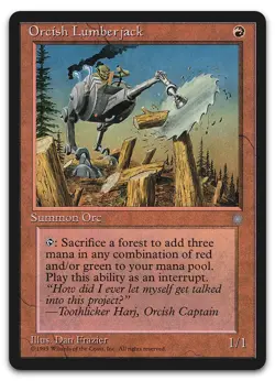 Orcish Lumberjack (NM) Ice Age ICE Magic MTG - Image 1