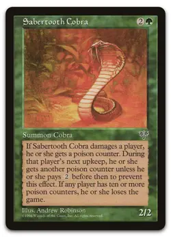 Sabertooth Cobra (NM) Mirage MIR Magic MTG - Image 1