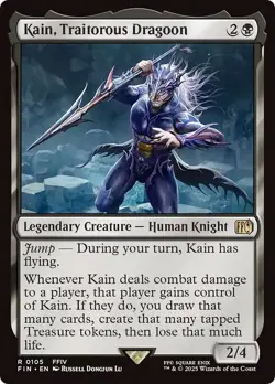 KAIN, TRAITOROUS DRAGOON mtg NM-M Final Fantasy 1 Rare - Image 1