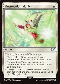 RESTORATION MAGIC x4 mtg NM-M Final Fantasy 4 Unc - Image 1