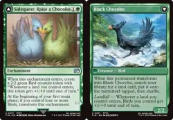 SIDEQUEST: RAISE A CHOCOBO // BLACK CHOCOBO x4 mtg NM-M Final Fantasy 4 Unc - Image 1