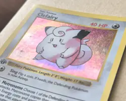 Pokemon Card Clefairy 5/102 1st Edition Shadowless Base Set Holo Vintage LP 1999 - Image 4