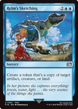 RELM'S SKETCHING x4 mtg NM-M Final Fantasy 4 Unc - Image 1