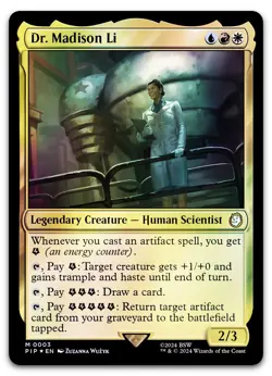 Dr. Madison Li #3 (Foil) (NM) Fallout PIP Magic MTG - Image 1