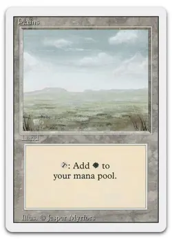 Plains (C) #295 (NM) Revised Edition 3ED Magic MTG - Image 1