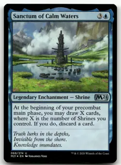 Sanctum of Calm Waters #68 (Foil) (NM) Core Set 2021 M21 Magic MTG - Image 1