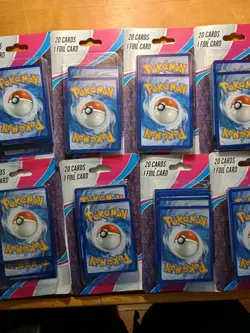 11 Packs of MJ Holdings Pokemon 20 Card Mystery Packs New Sealed Pokemon TCG - Image 3